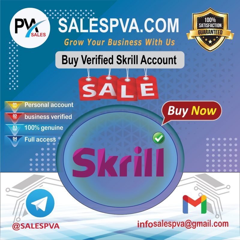 Buy Verified Skrill Account Buy Verified Skrill Account